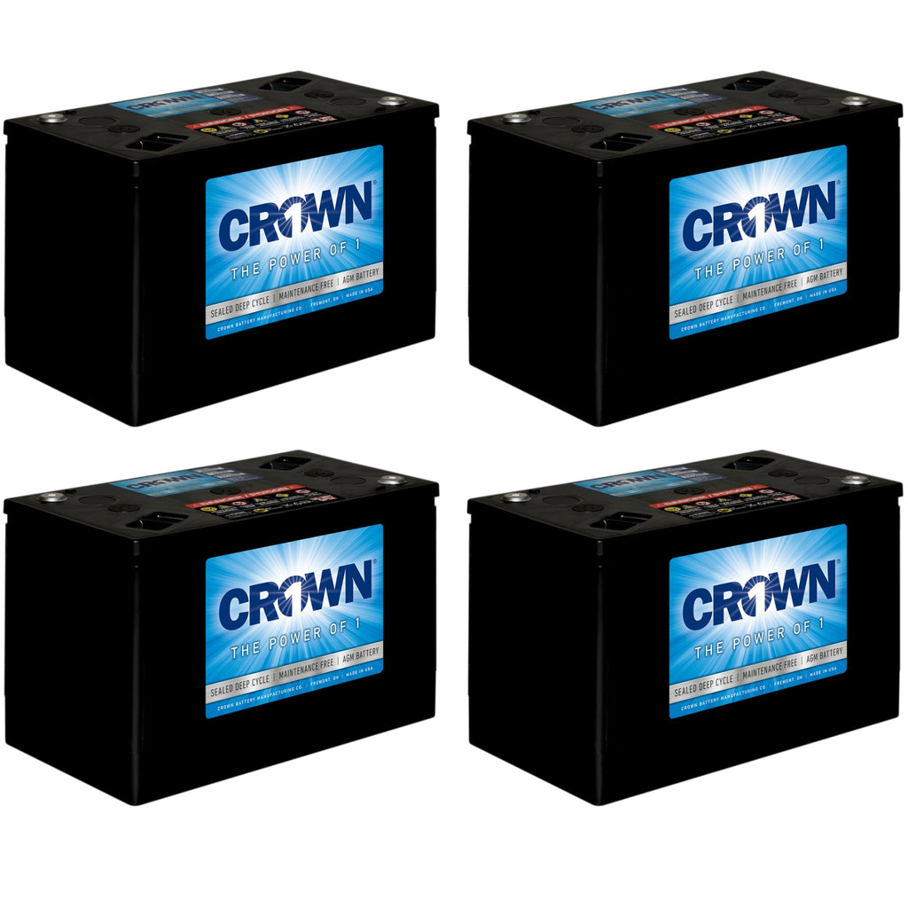 6V AGM Sealed Deep Cycle Battery 215Ah 4 Pack C148345