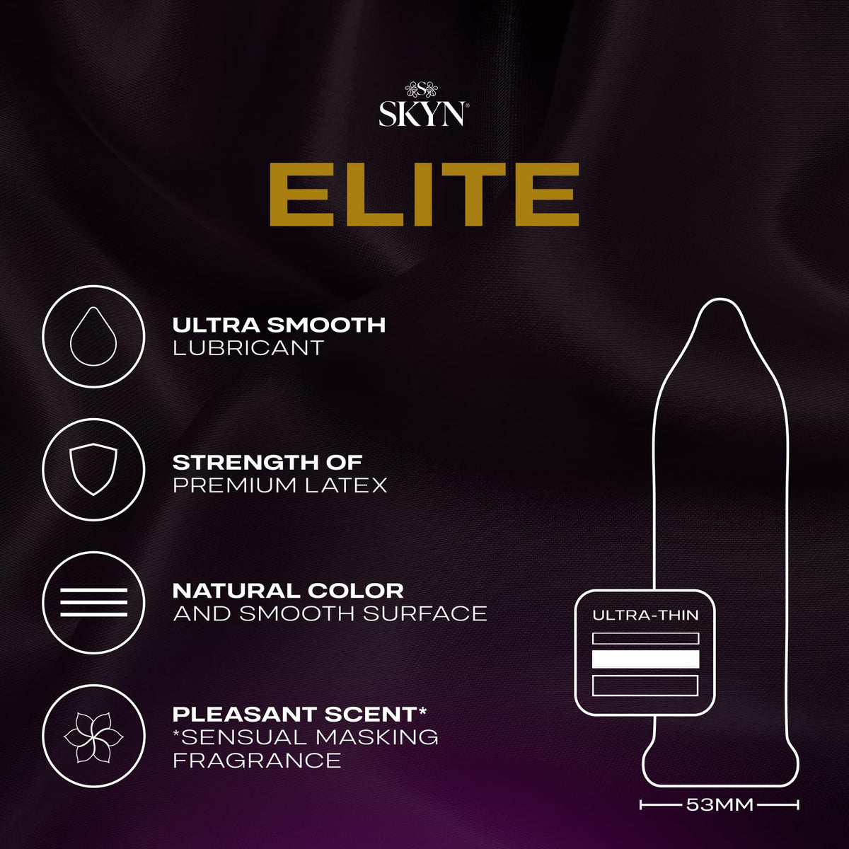 10 Count Ultra-Thin Lubricated Latex-Free Condoms H7258