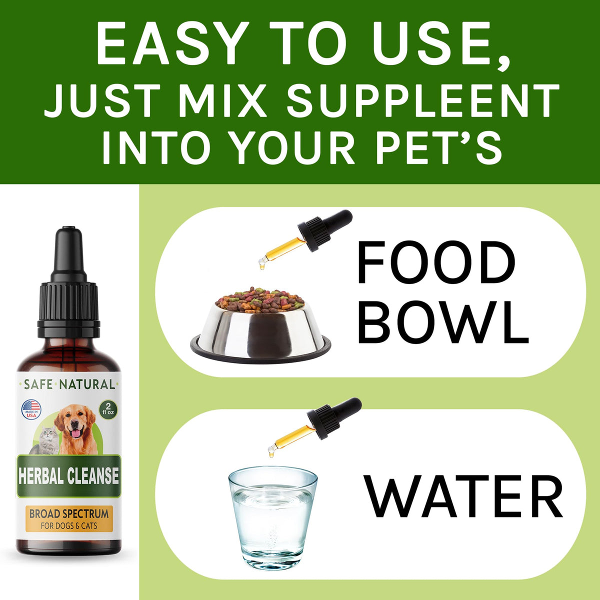Herbal Cleanse for Cats and Dogs 2.0FlOz A5463