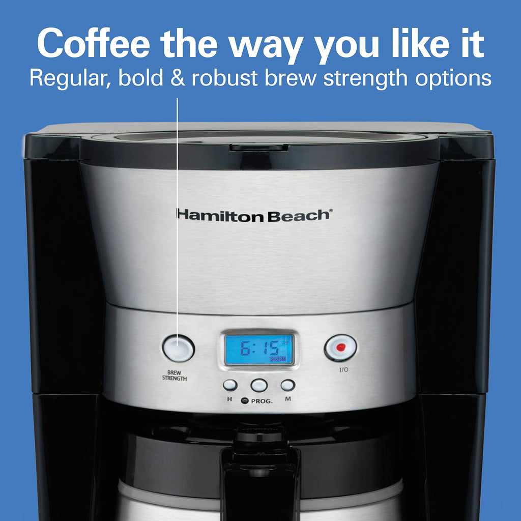 Programmable Drip Coffee Maker with 10 Cup Thermal Carafe V7969