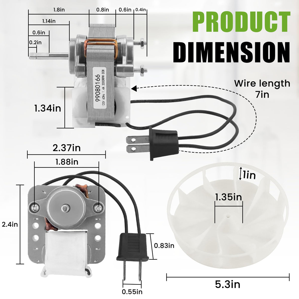Bath Fan Motor A945