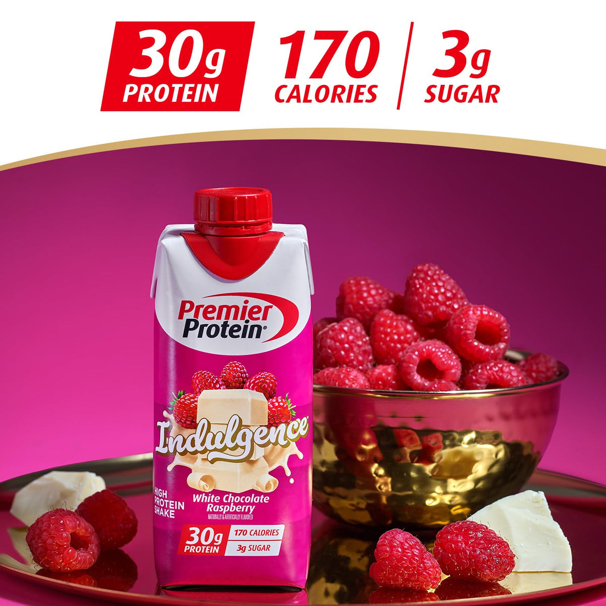 White Chocolate Raspberry Protein Shake 12 Pack O672