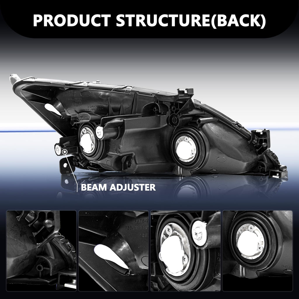 Black Clear Headlight Assembly I1025