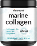 Marine Collagen Powder, 500g Hydrolyzed Type I & III Peptides, Unflavored I417