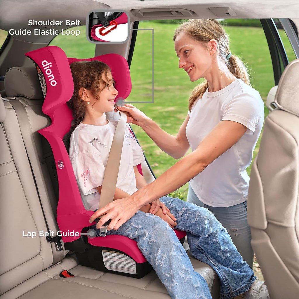 Pink Foldable High Back Booster Seat S595704