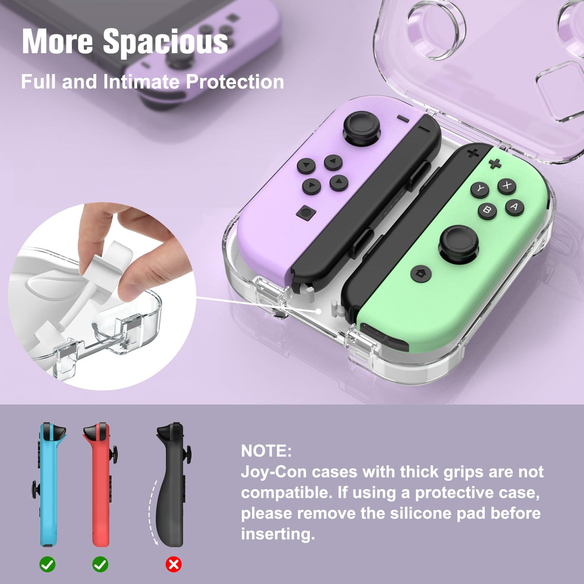 Clear Storage Case for Nintendo Switch D828717