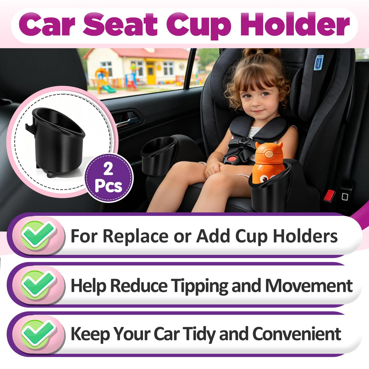 2 Pcs Cup Holder U9047