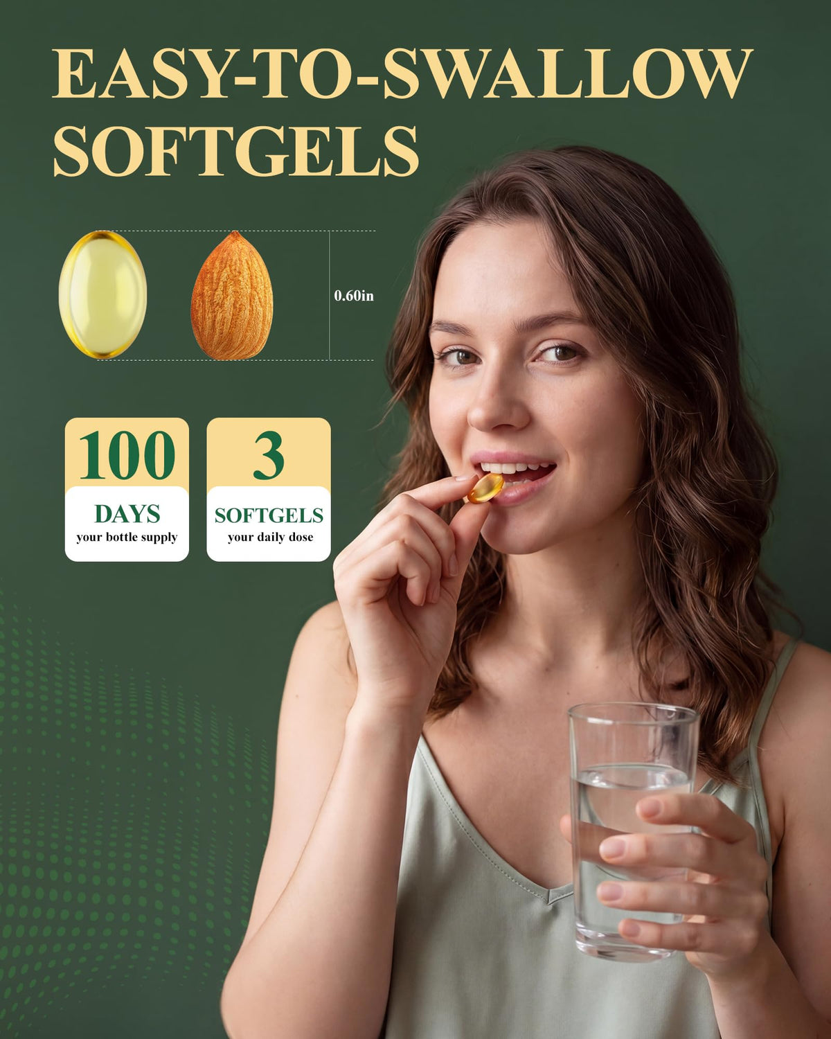 Odorless Garlic Supplement, 300 Softgels M897562