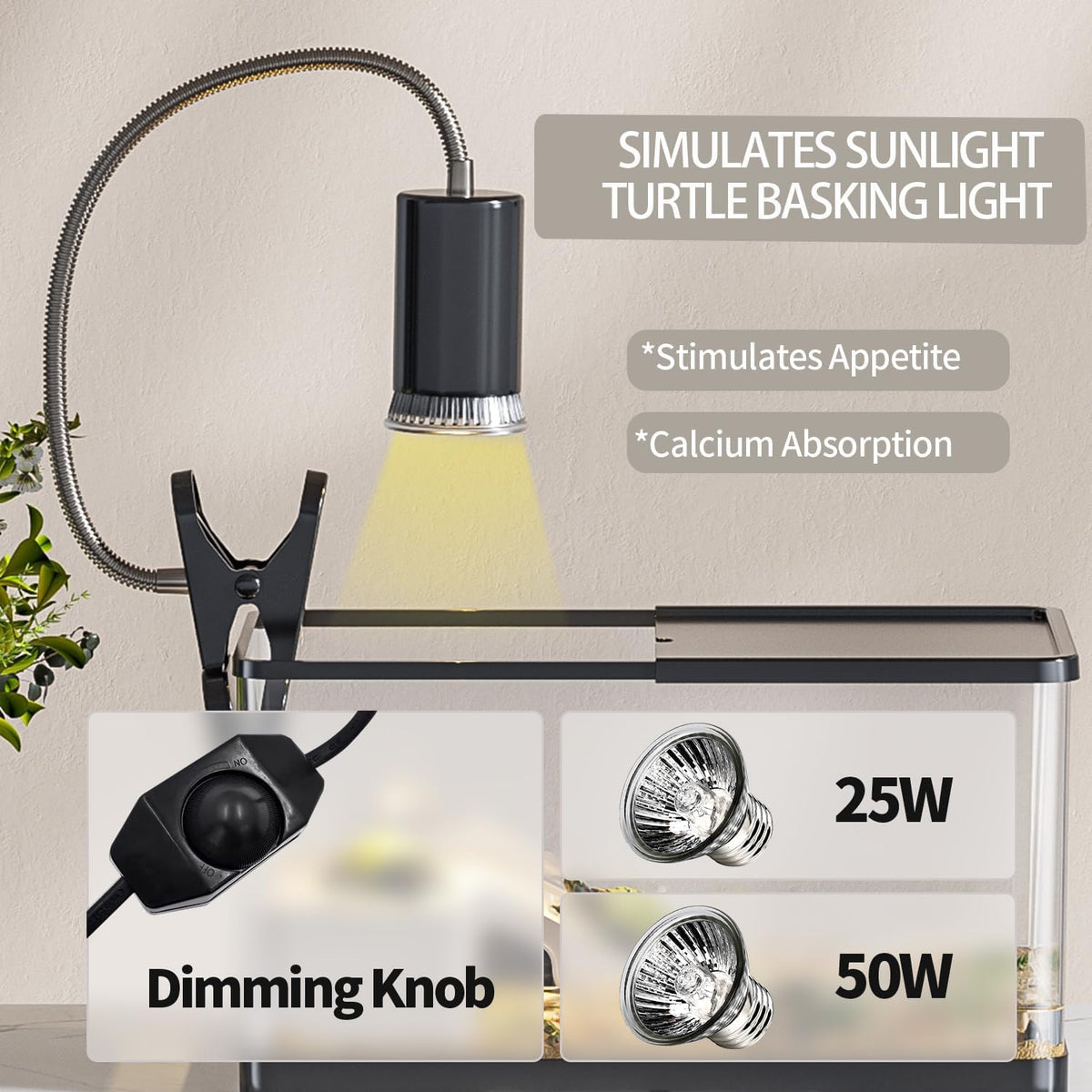 4.7 Gallon Aquatic Turtle Habitat with Basking Lamp, Filter & Platform N177