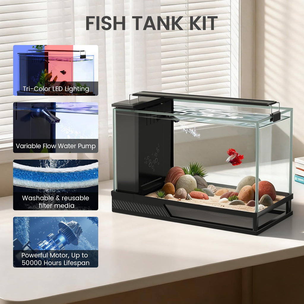4 Gallon Aquarium Kit with Bottom Drainage U32989