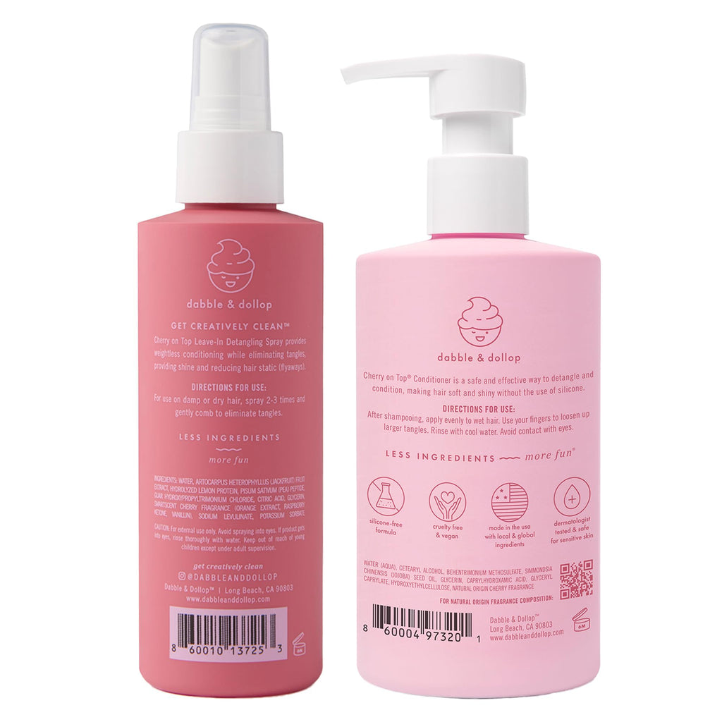 Kids Hair Conditioner & Leave-In Detangler Spray 2-Pack T607520
