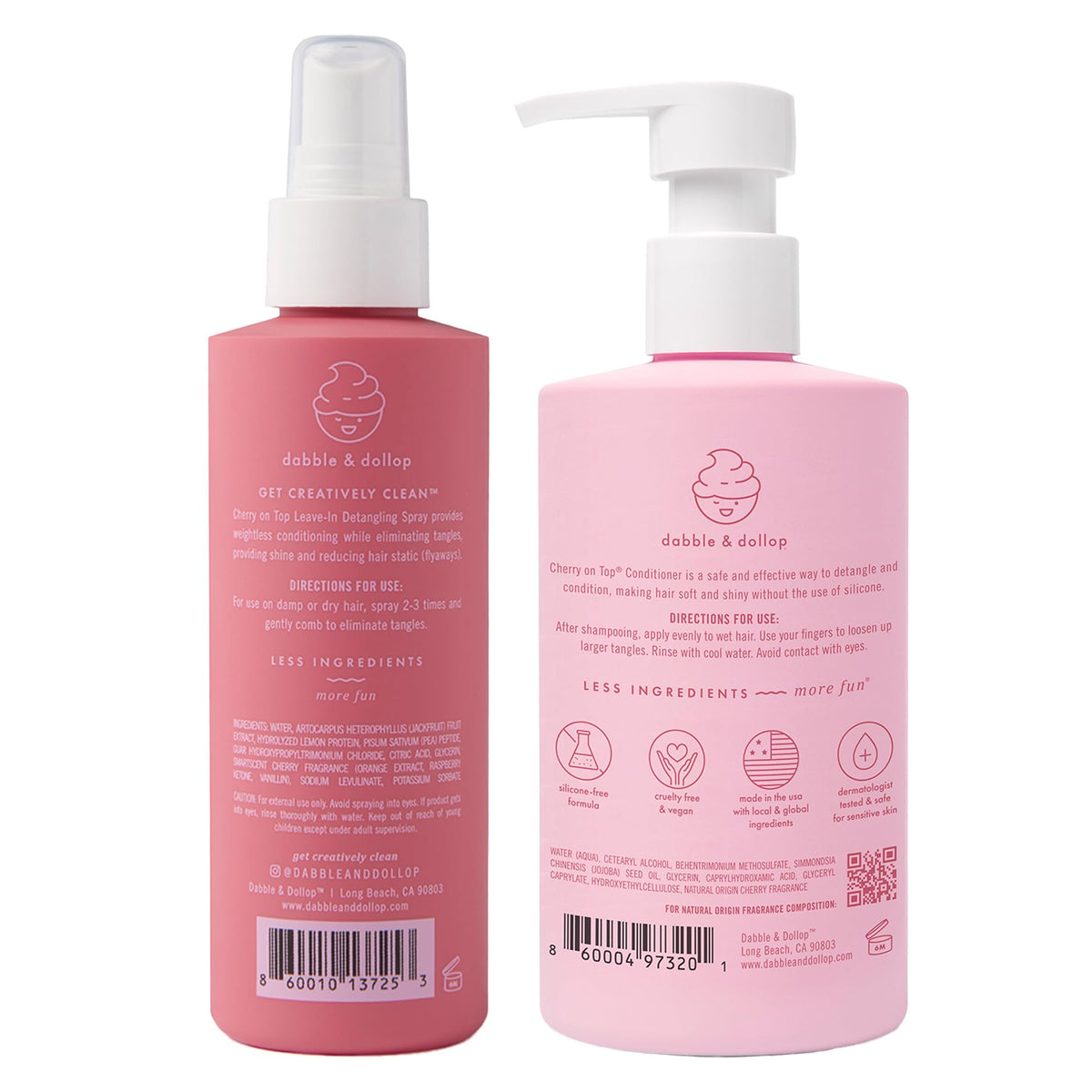 Kids Hair Conditioner & Leave-In Detangler Spray 2-Pack T607520