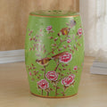 Hand-Painted Ceramic Drum Stool B9941