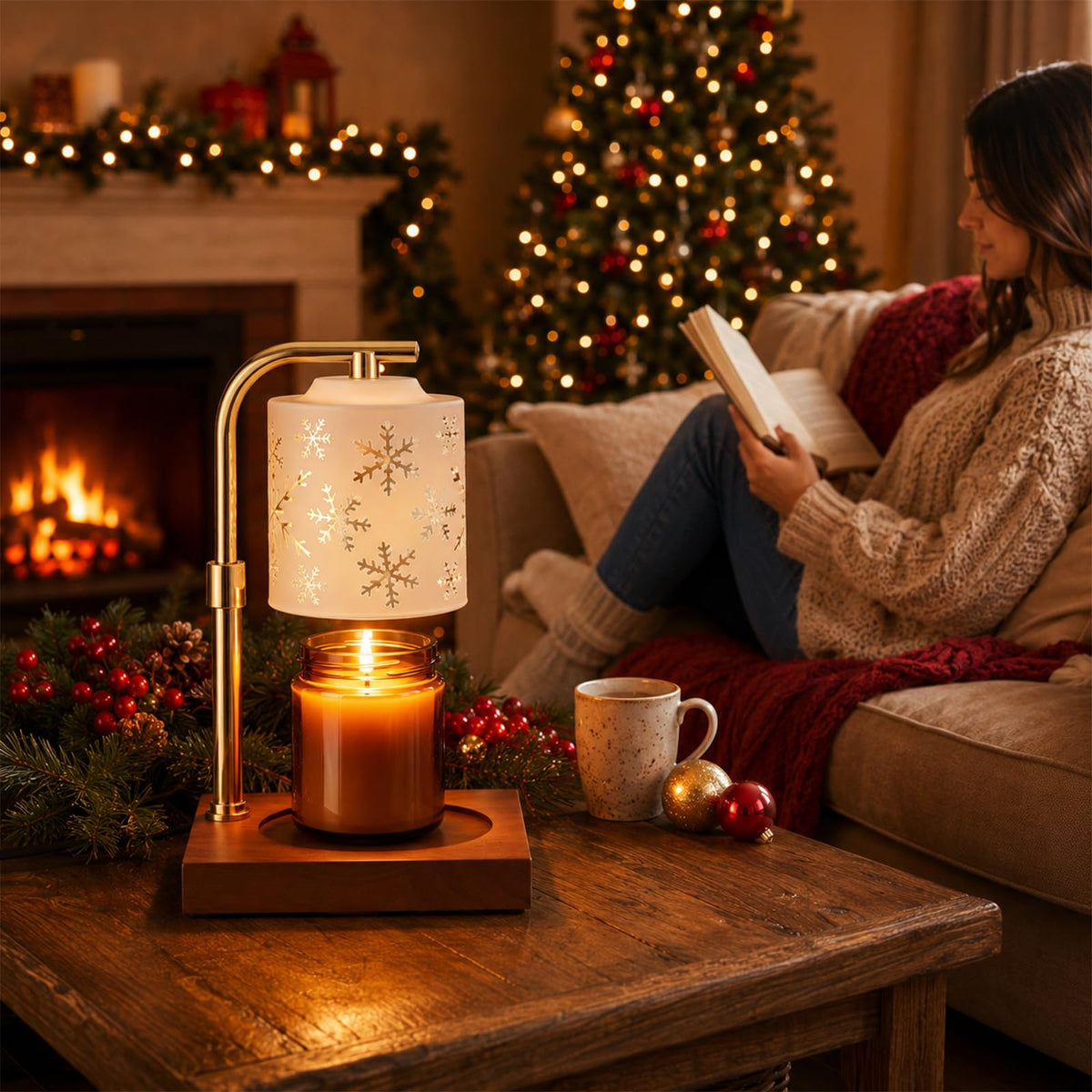 Christmas Candle Warmer Lamp with Timer B947