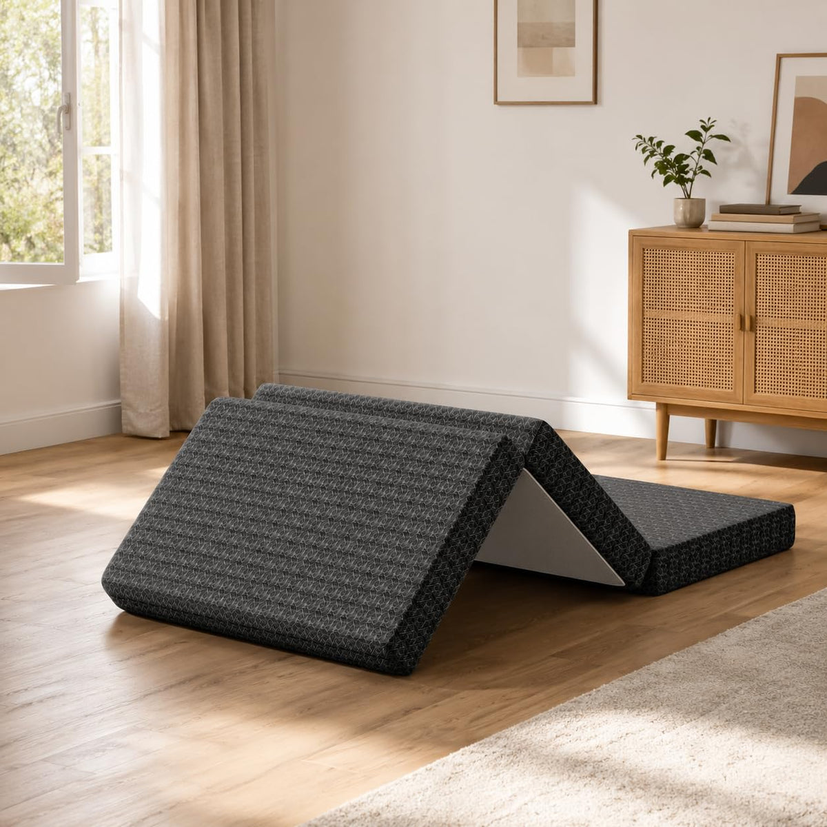 Queen Tri-Fold Memory Foam Mattress K282