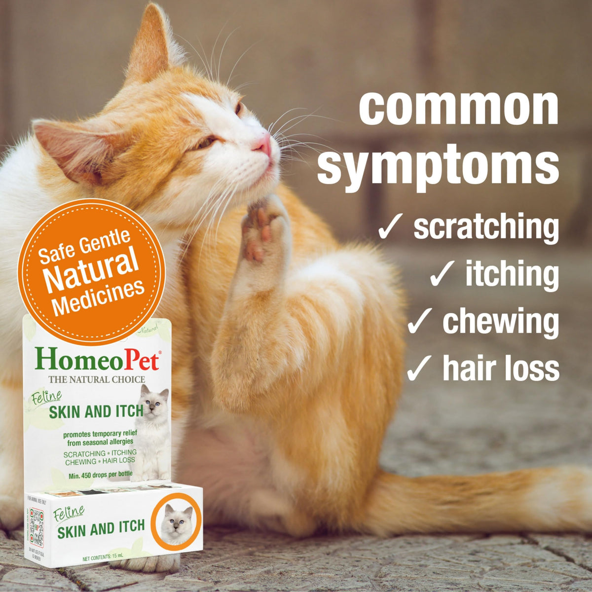 Feline Skin and Itch Supplement 15 Milliliters K688