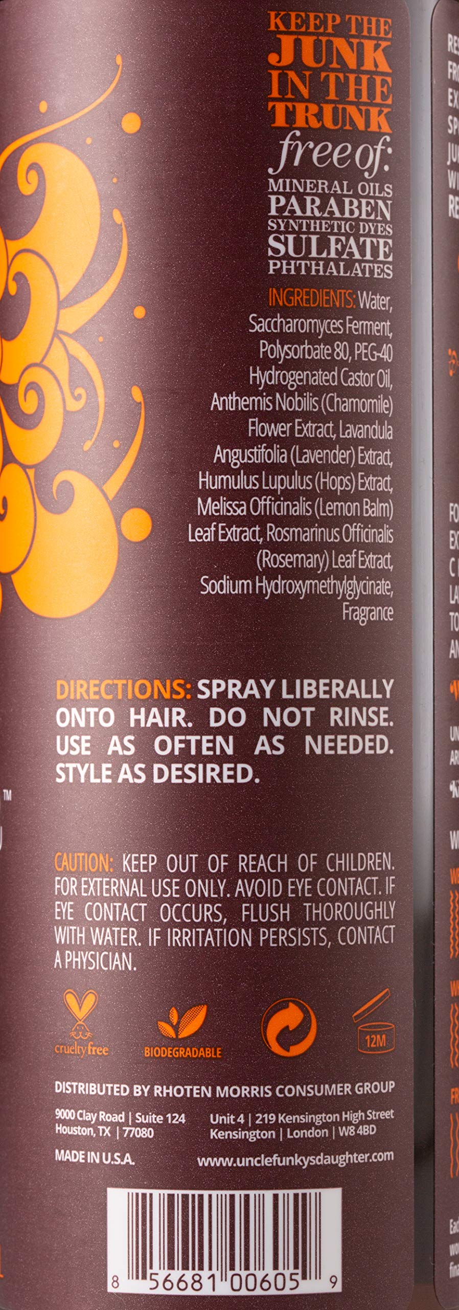 8 oz Hair Odor Neutralizing Tonic V397
