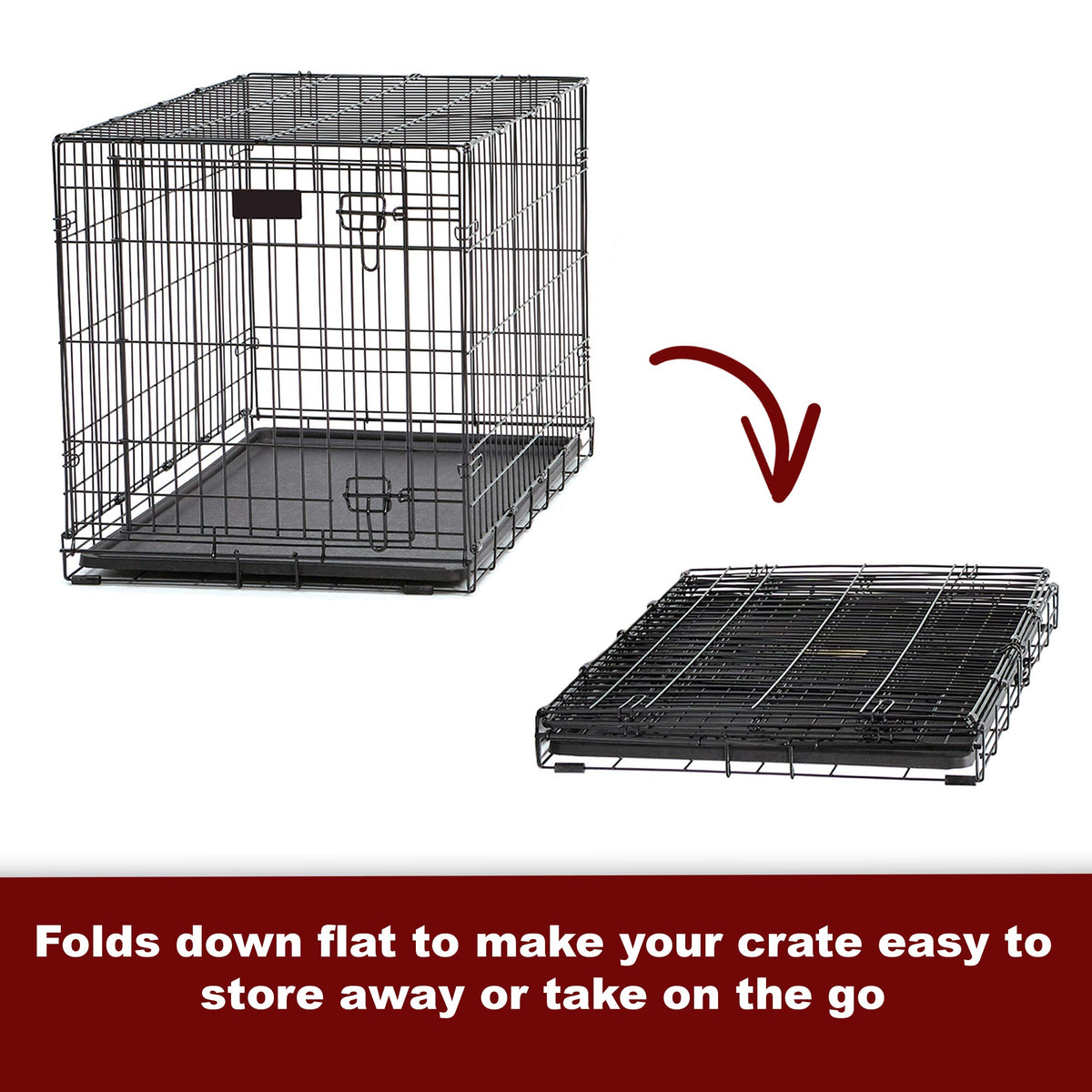 36-Inch Double Door Dog Crate W525836