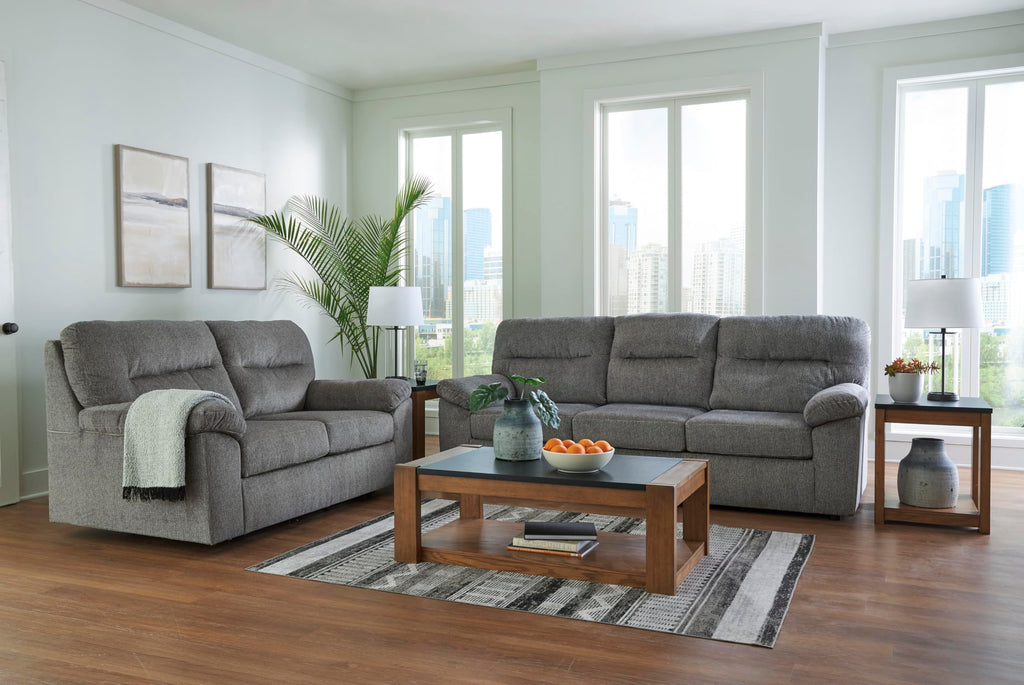 Light Gray Glider Loveseat O4419