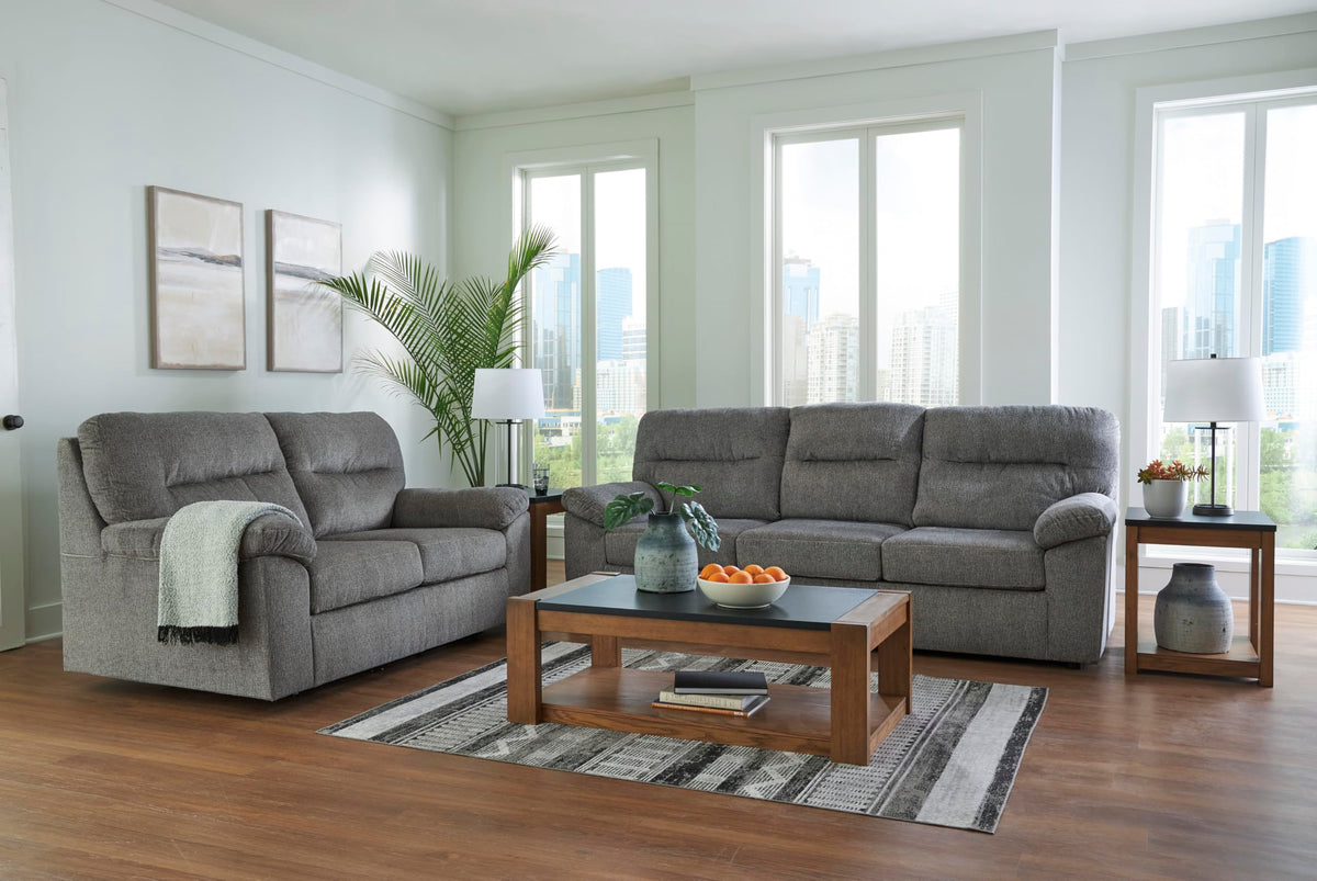 Light Gray Glider Loveseat O4419