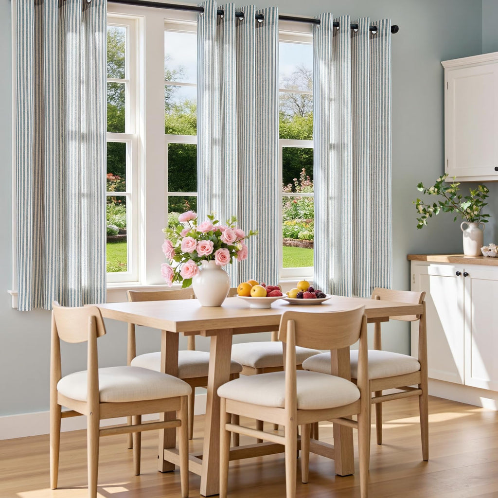 Linen Striped Curtains C3580