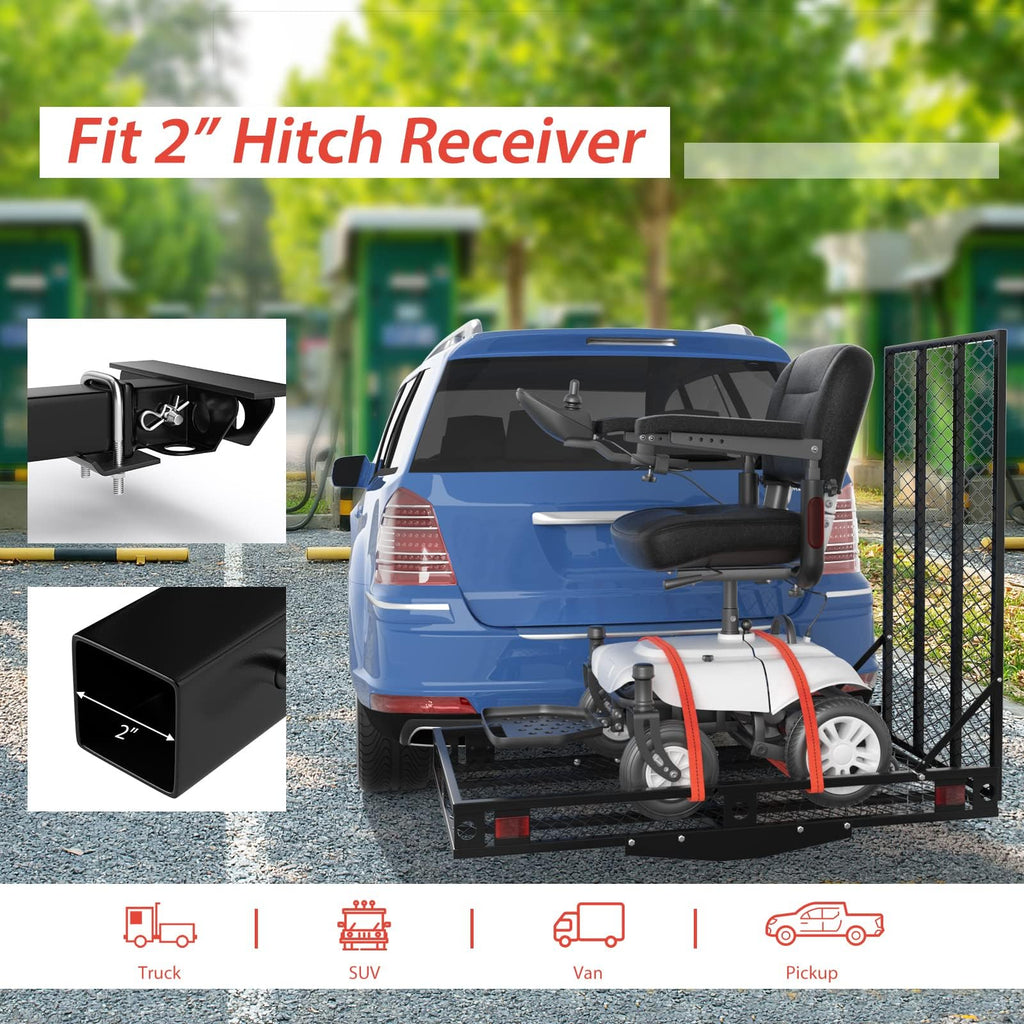 Hitch Cargo Carrier with Ramp L3806