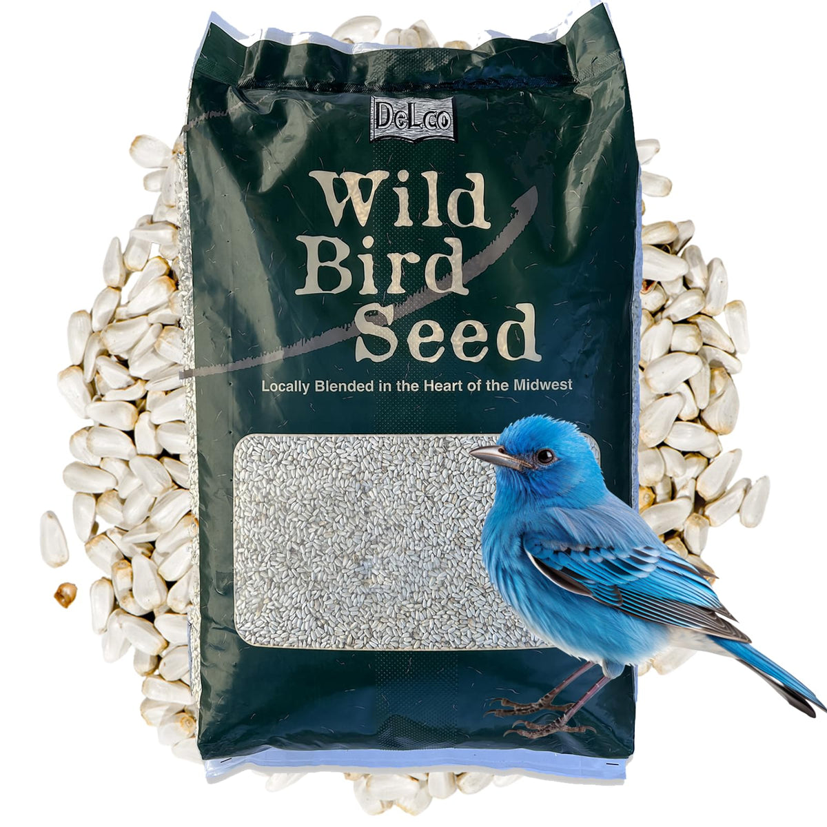 Safflower Wild Bird Seed 20 lb Bag B1592