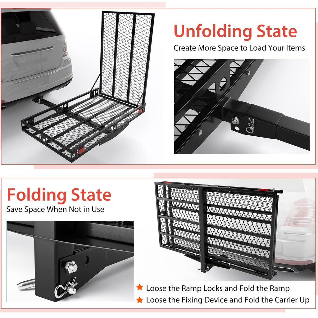 Hitch Cargo Carrier with Ramp L3806