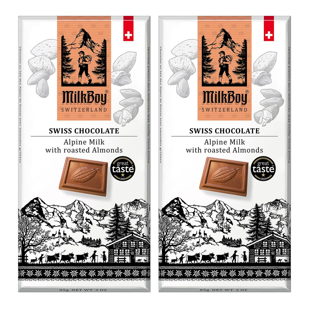 Milk Chocolate Bar with Almonds 3 oz 2 Pack T138565