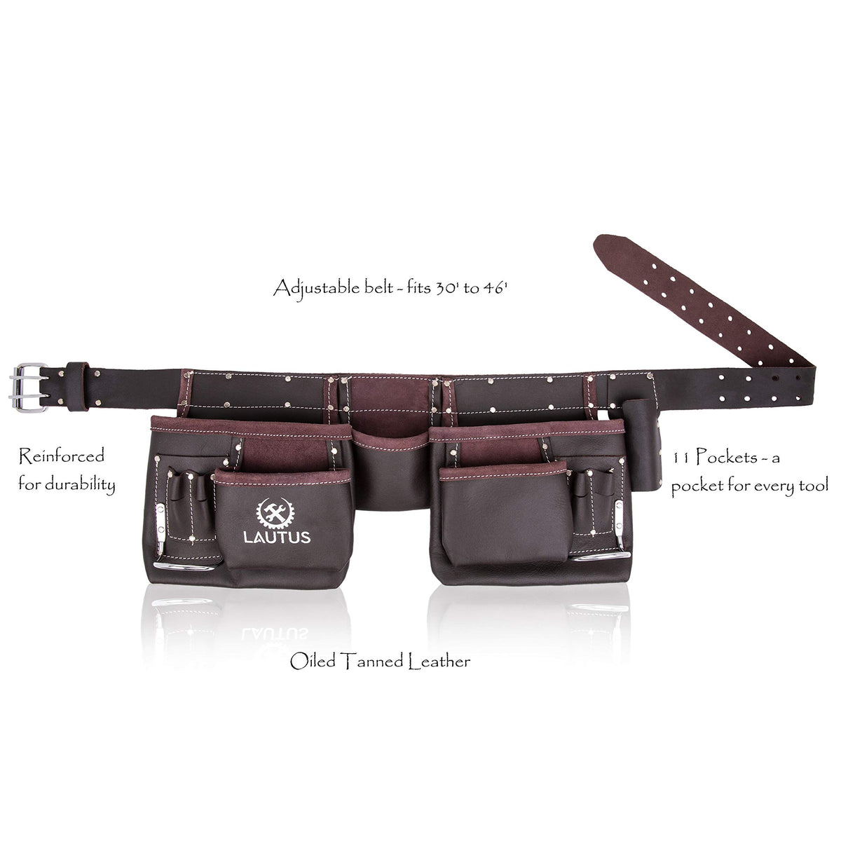 Oil Tanned Leather Tool Belt P858