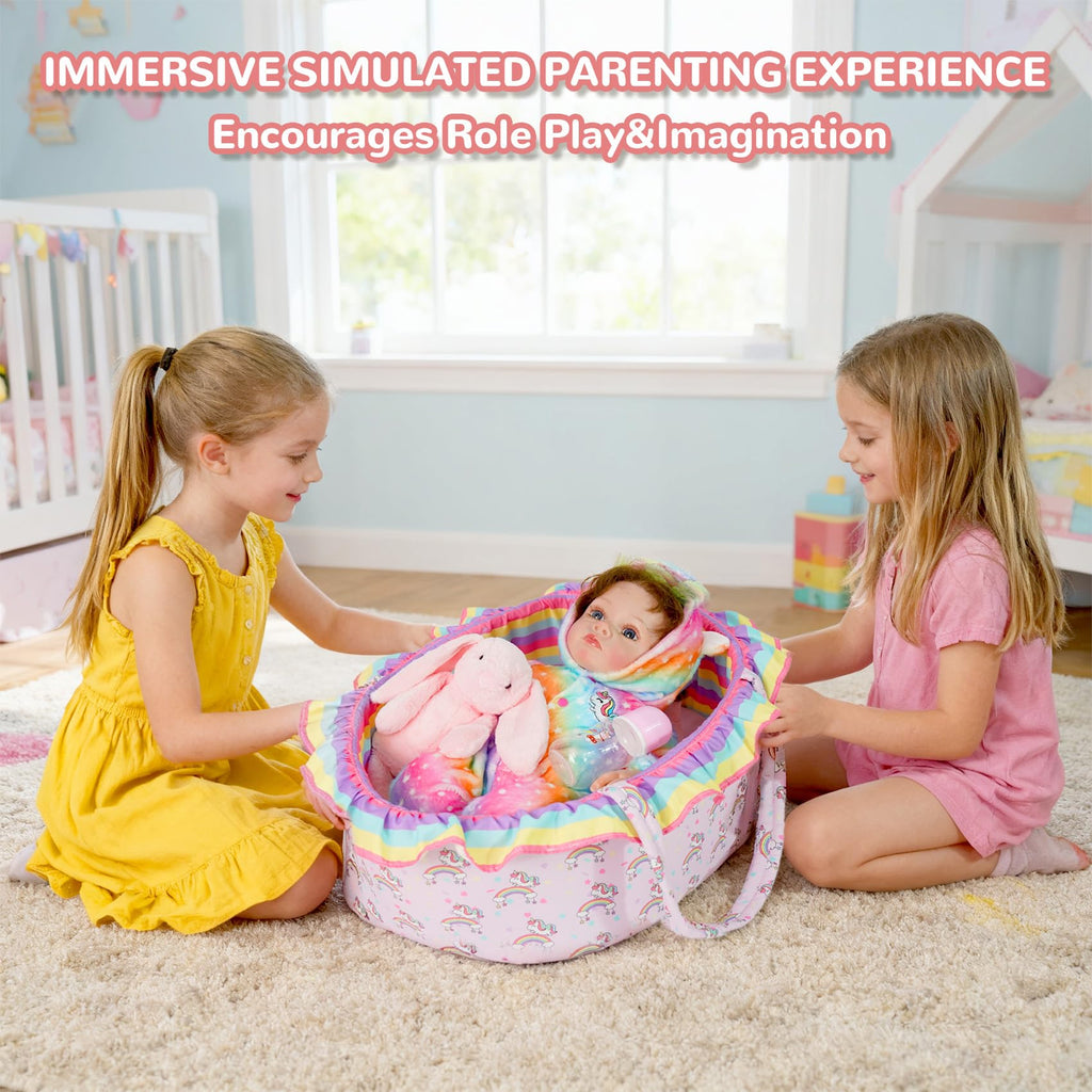 Baby Doll Clothes Outfit Set with Bassinet C50435