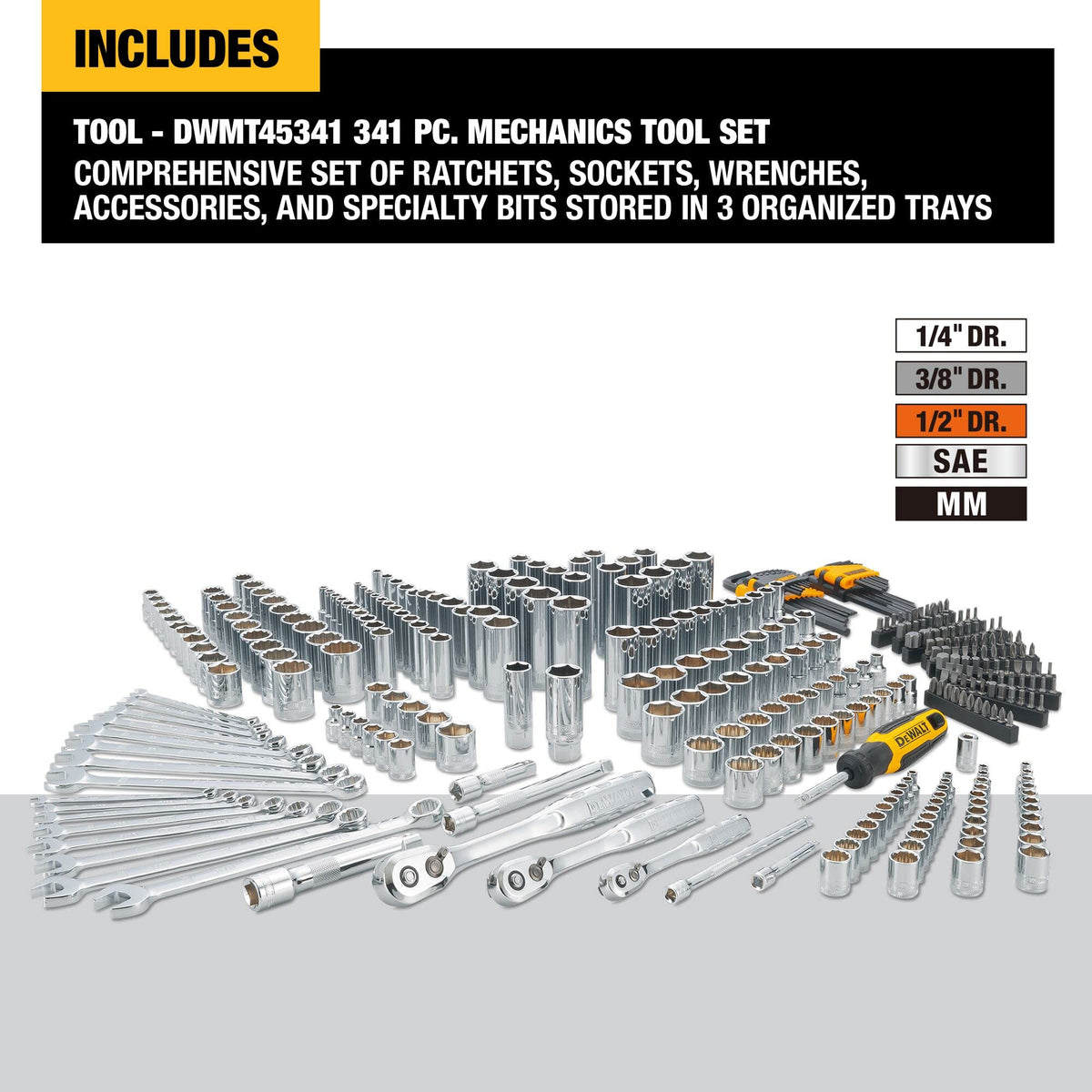 Mechanics Tool Set 341 Piece O679