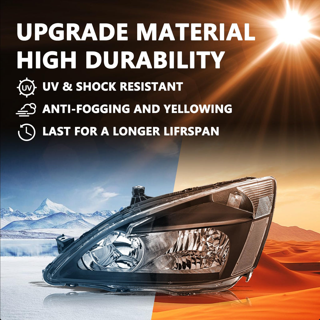 Black Clear Headlight Assembly I1025