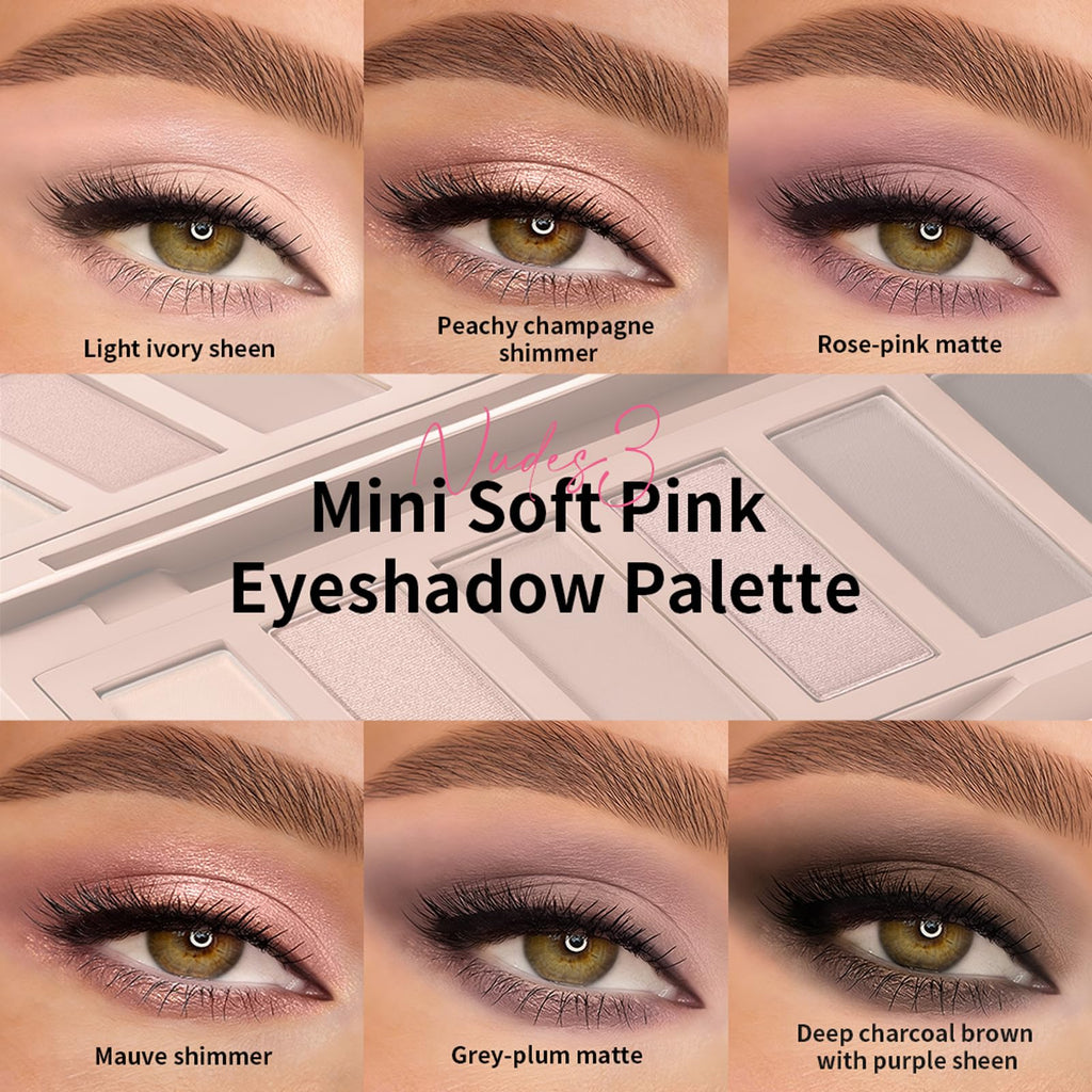 Mini 6 Color Matte & Shimmer Eyeshadow Palette M121