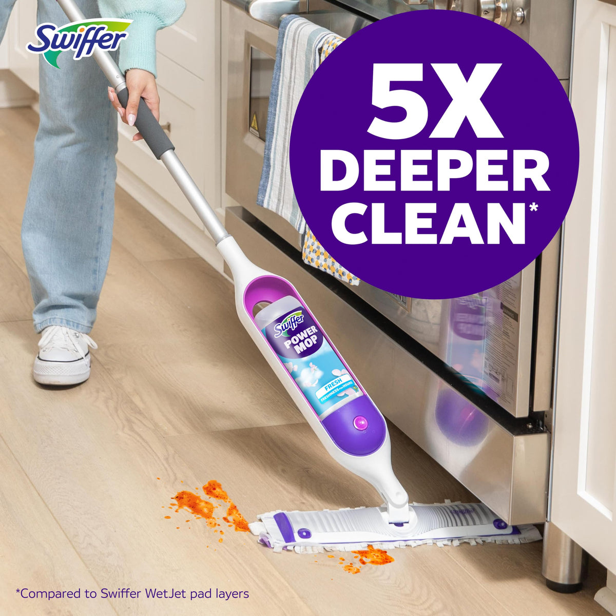 PowerMop Mopping Kit, Multi-Surface and Wood P752890