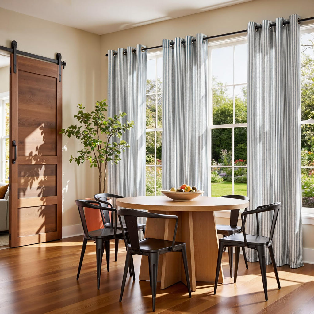Linen Striped Curtains C3580