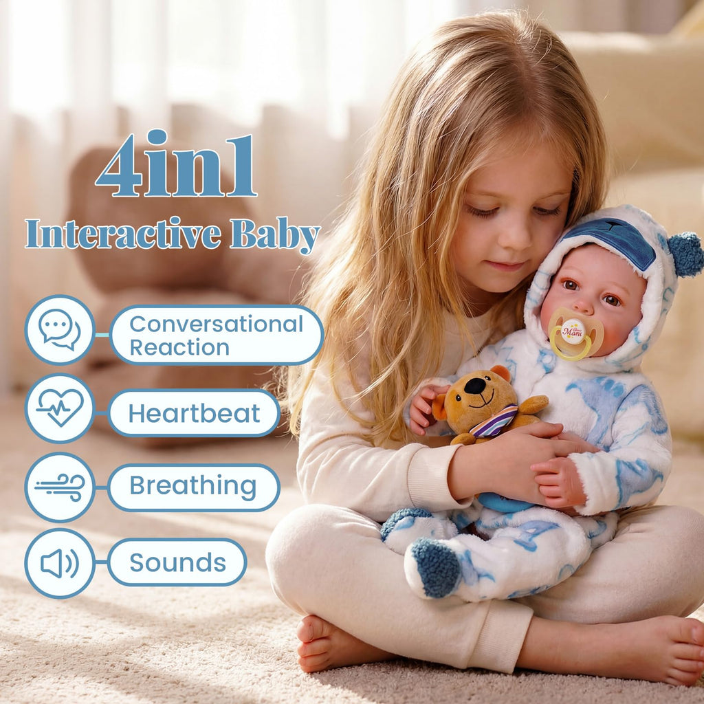 Reborn Baby Dolls with Breathing, Heartbeat, Coos & Conversation P849535