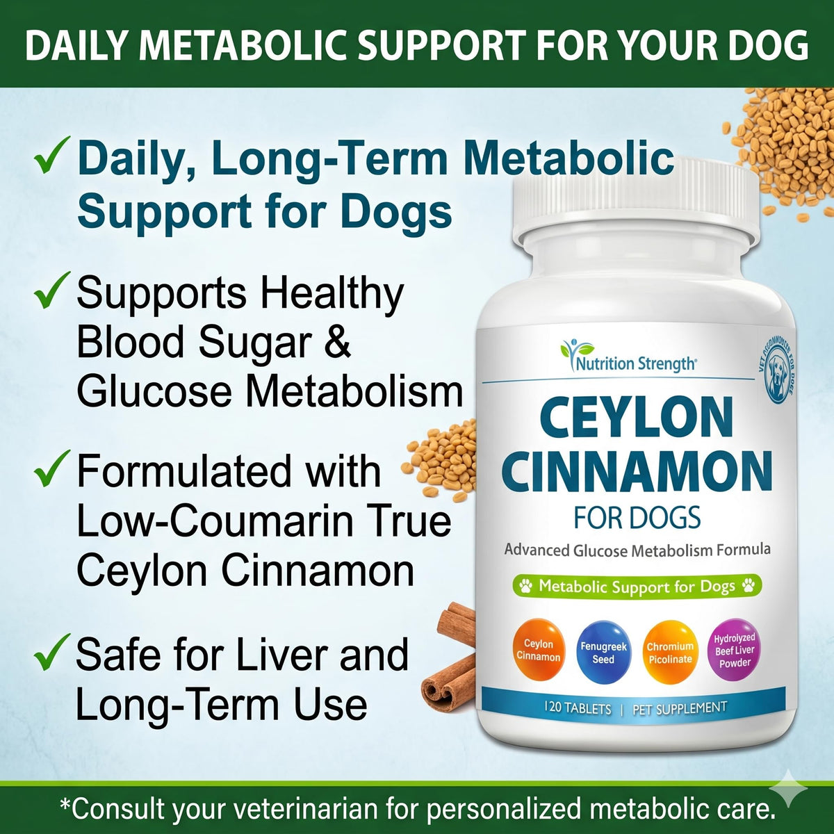 Cinnamon 90 Tablets V2374