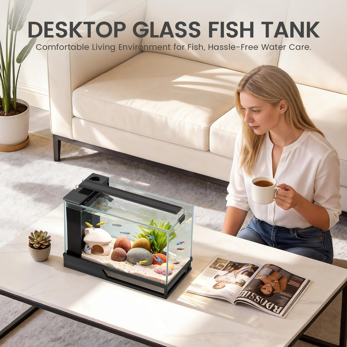 4 Gallon Aquarium Kit with Bottom Drainage U32989