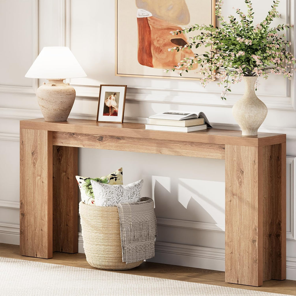 70.9" Extra Long Brown Console Table N53809