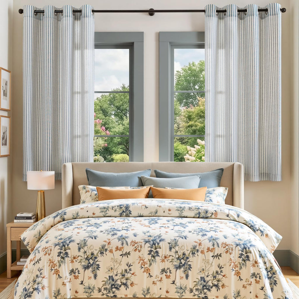 Linen Striped Curtains C3580