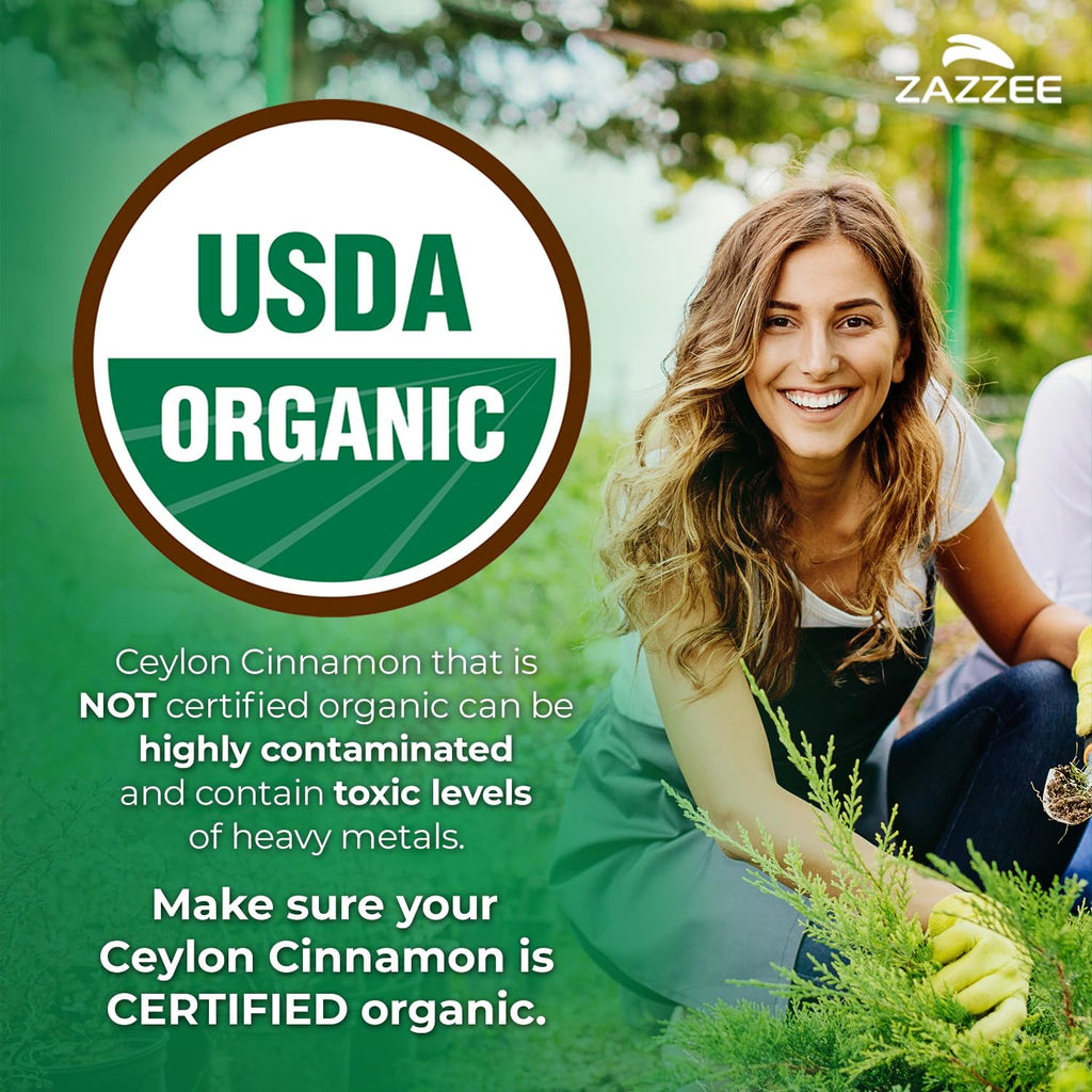 USDA Organic Ceylon Cinnamon 20:1 Extract 150 Capsules V537