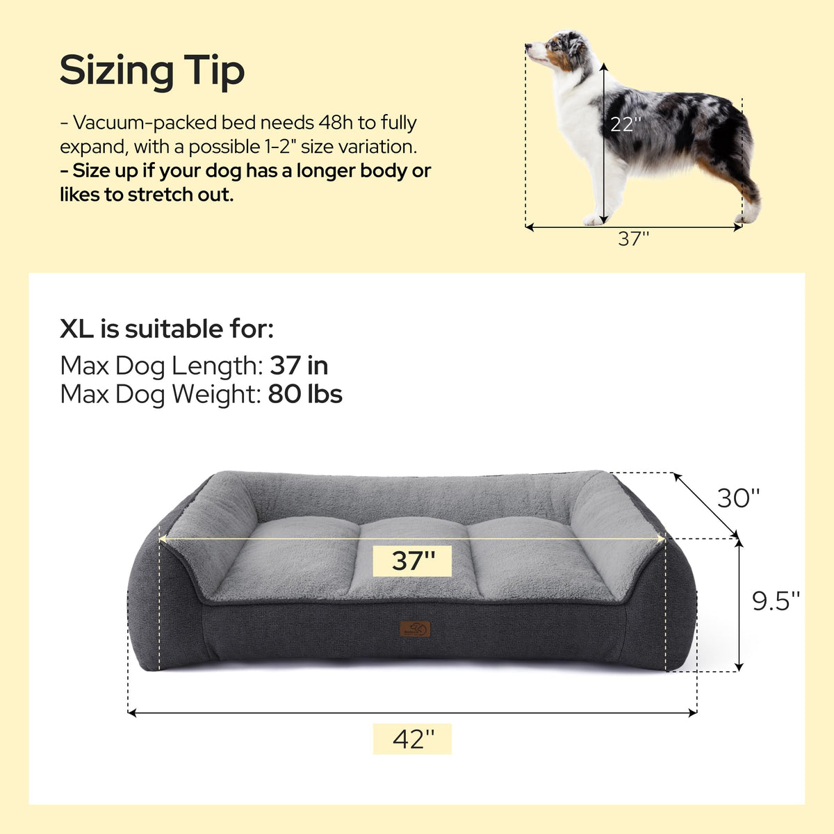 XL Orthopedic Dog Bed V13846