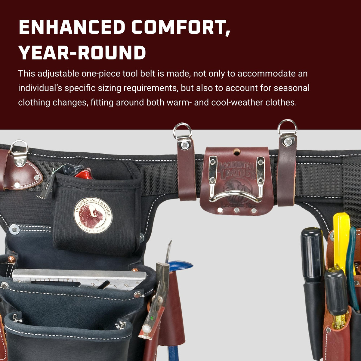 Leather Electrician Tool Set with 31 Pockets R72097