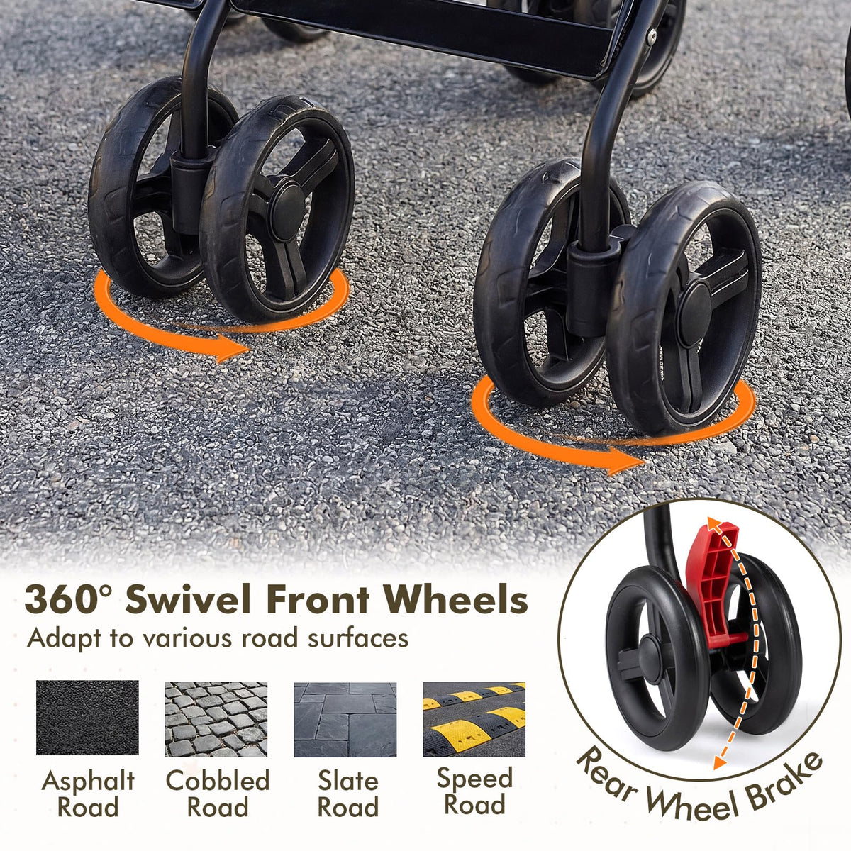 Lightweight Double Umbrella Stroller with Cup Holder and Adjustable Canopy I417