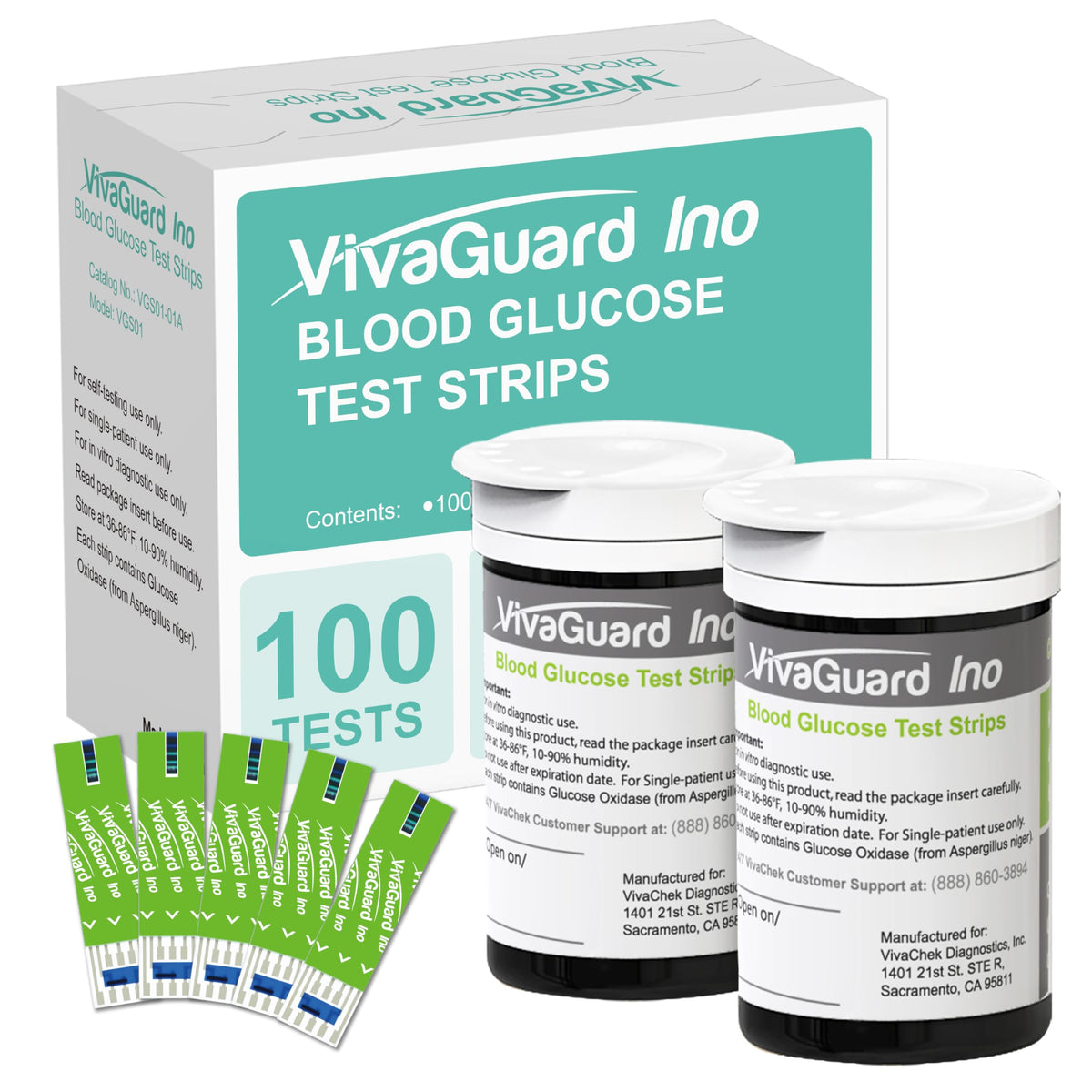 Blood Glucose Test Strips 100CT Q25814