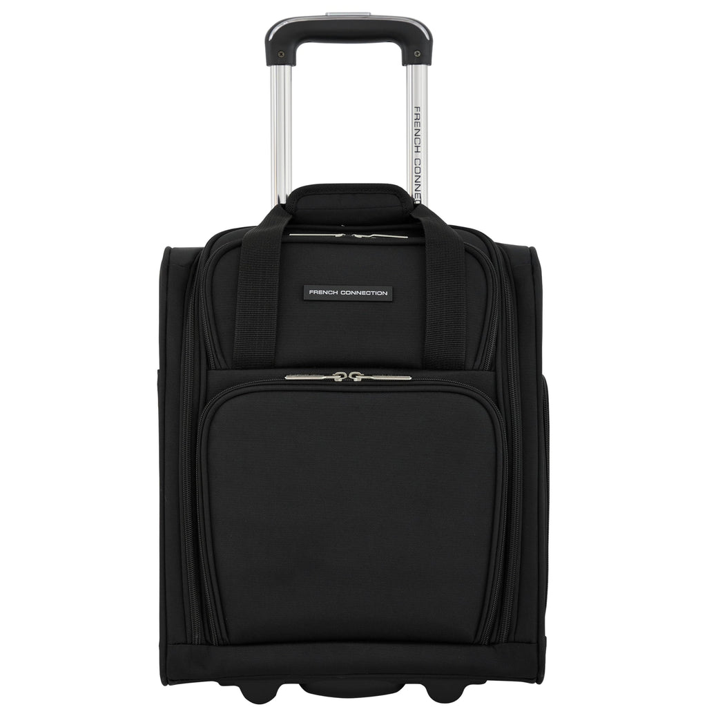 16" Underseat Carry-On Luggage with USB/USB-C Ports, Black Q115