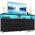 Black 9 Drawer Dresser G289