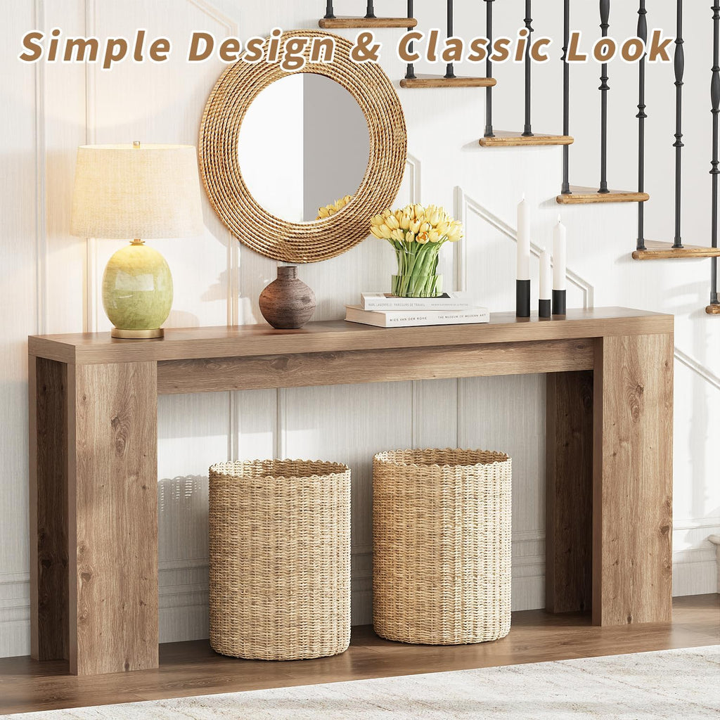 70.9" Extra Long Brown Console Table N53809