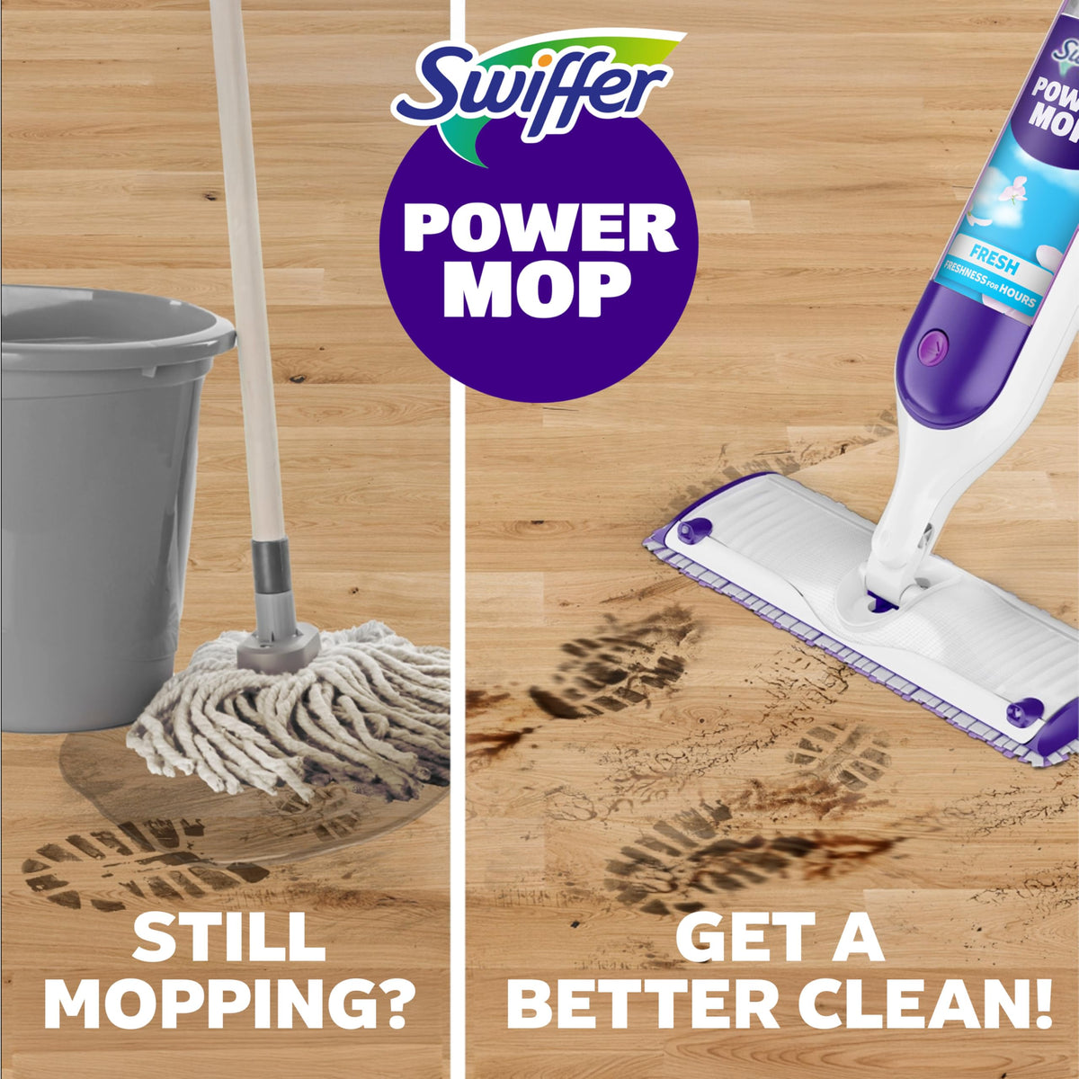 PowerMop Mopping Kit, Multi-Surface and Wood P752890